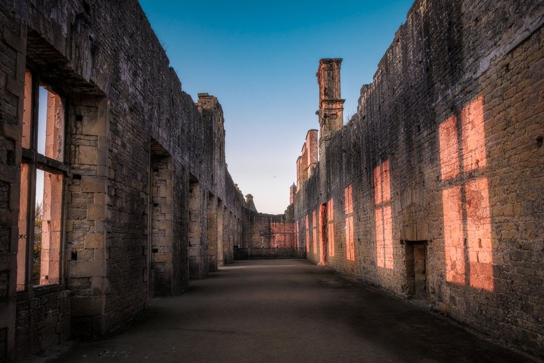 Interior ruins at Bolsover Castle